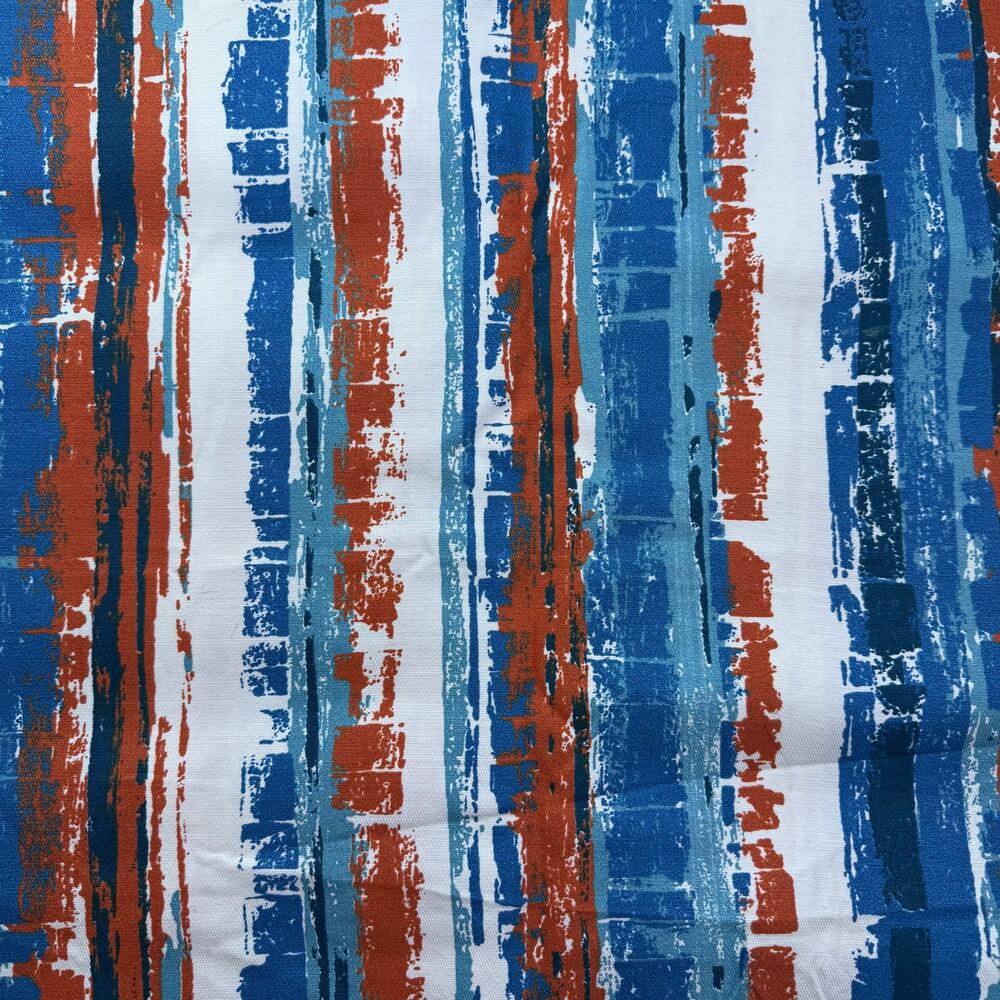 Printed graphic upholstery yardage painterly stripe print